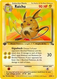 Raichu - 29/62 - Fossil - UNLIMITED